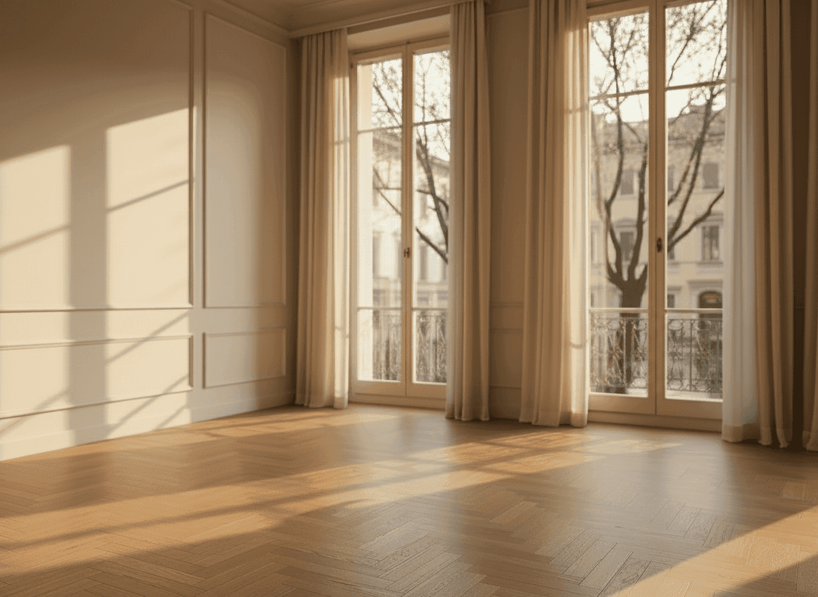 Empty room before styling