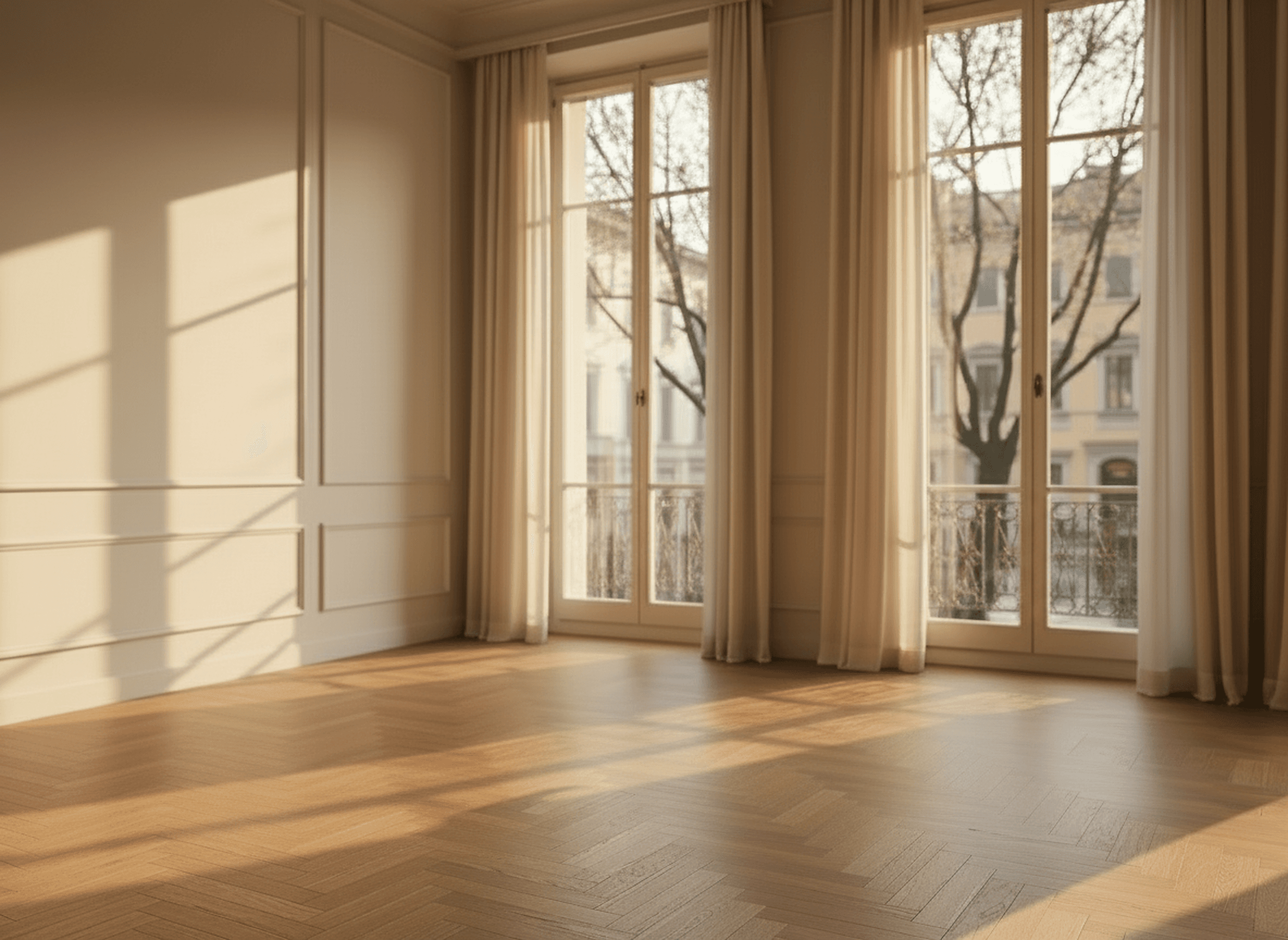 Empty room before styling