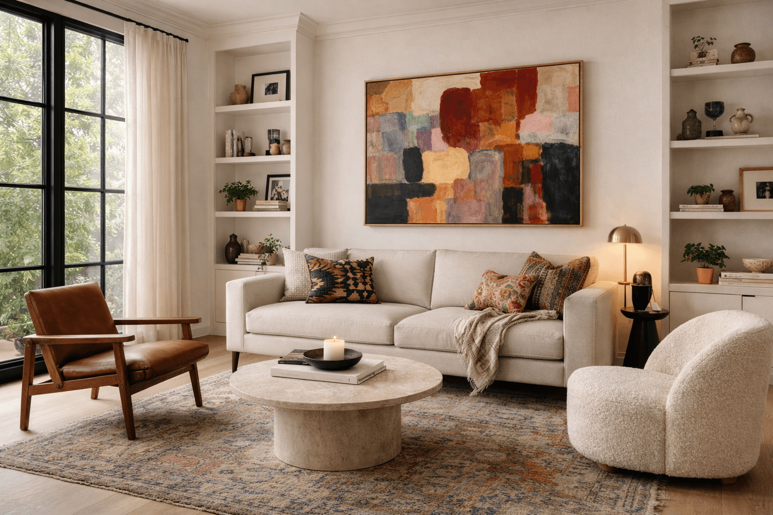 A Collected & Eclectic living room