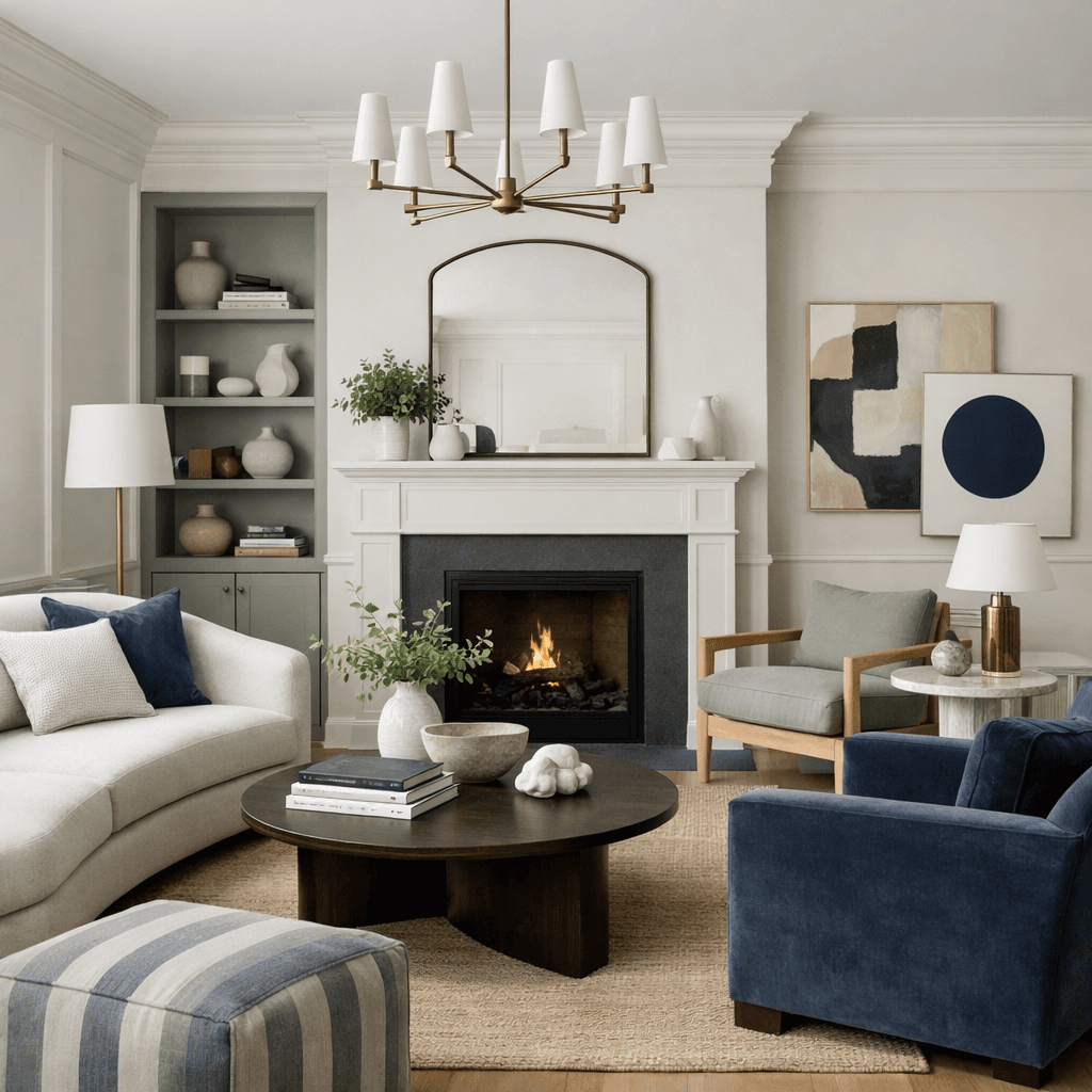 A New Traditionalist living room