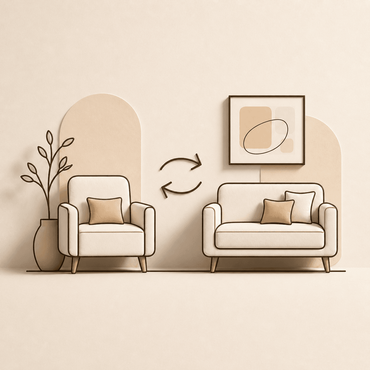 Swap furniture pieces