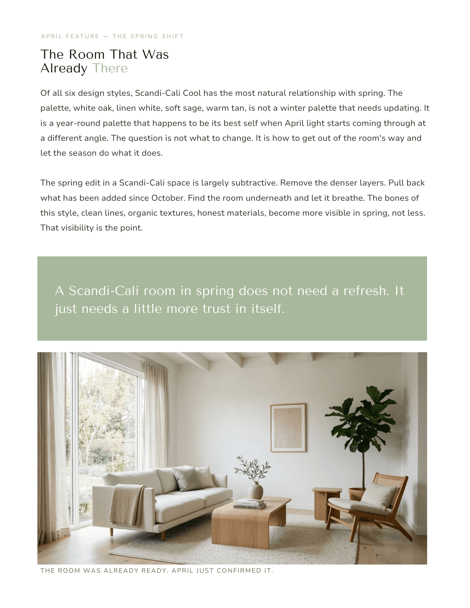Scandi-Cali Cool example issue