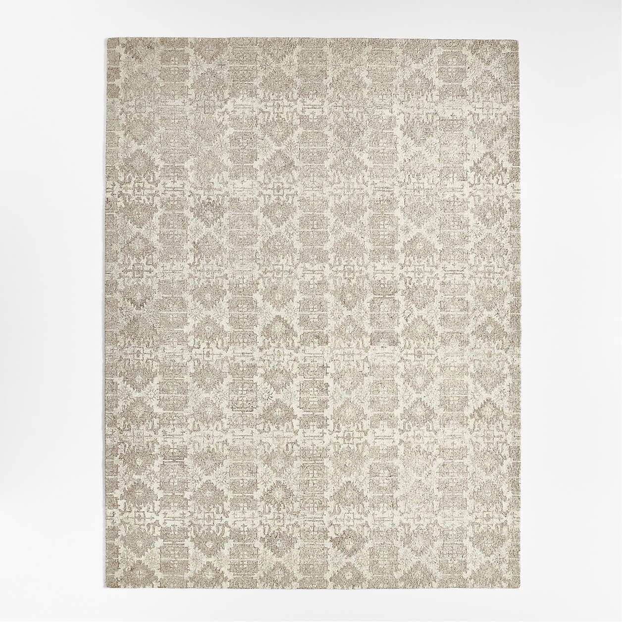 Alvarez Wool Hand-Tufted Ivory Area Rug 8'×10'