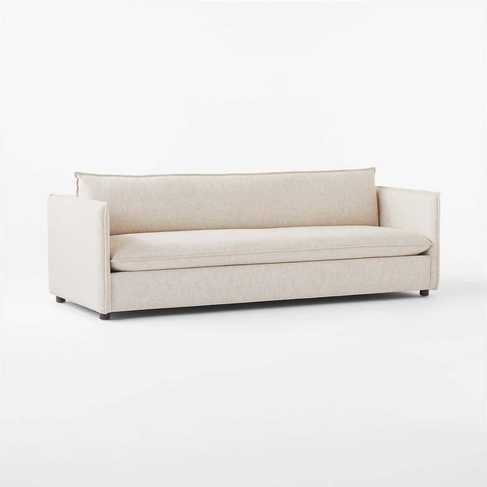 Corroy 92.75" Natural Linen Sofa