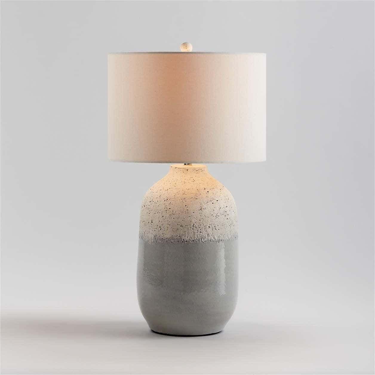 Quinn Large White Ceramic Table Lamp 25.7"