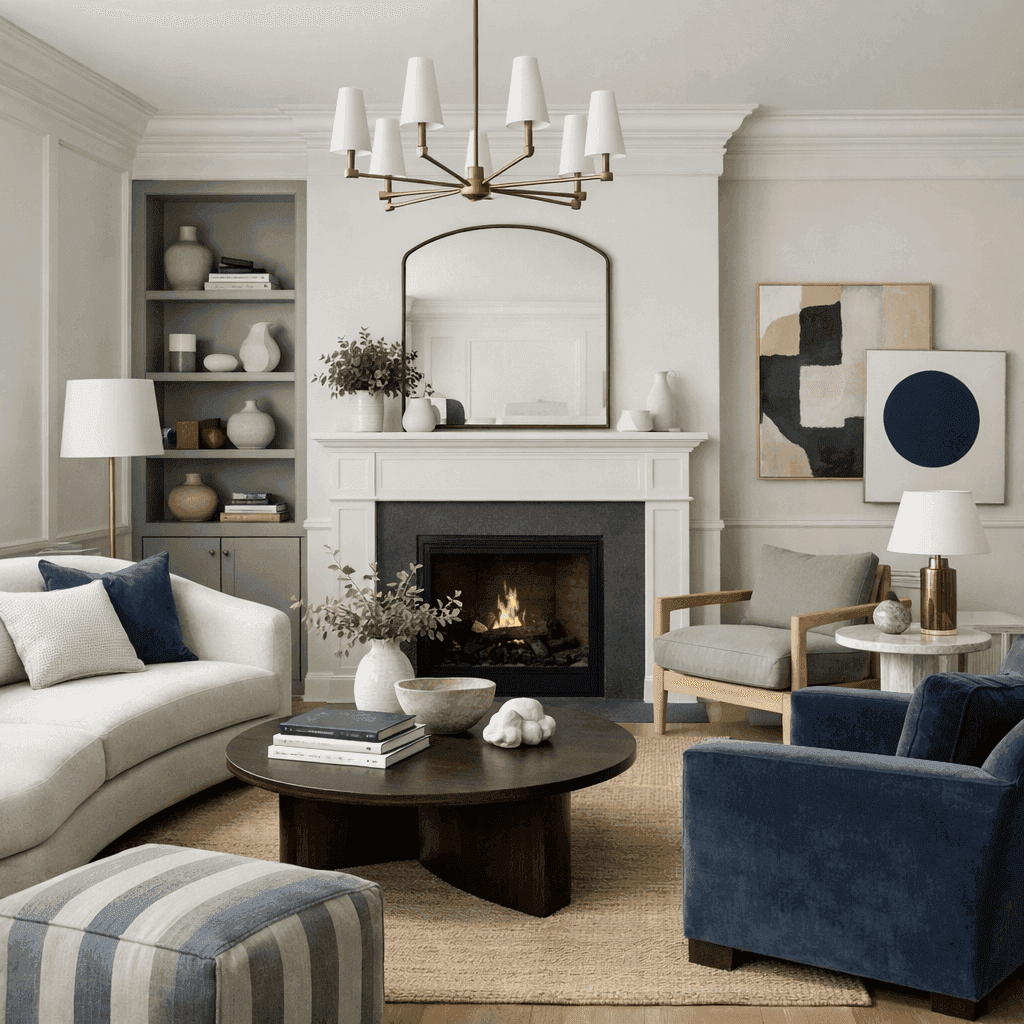 A New Traditionalist living room