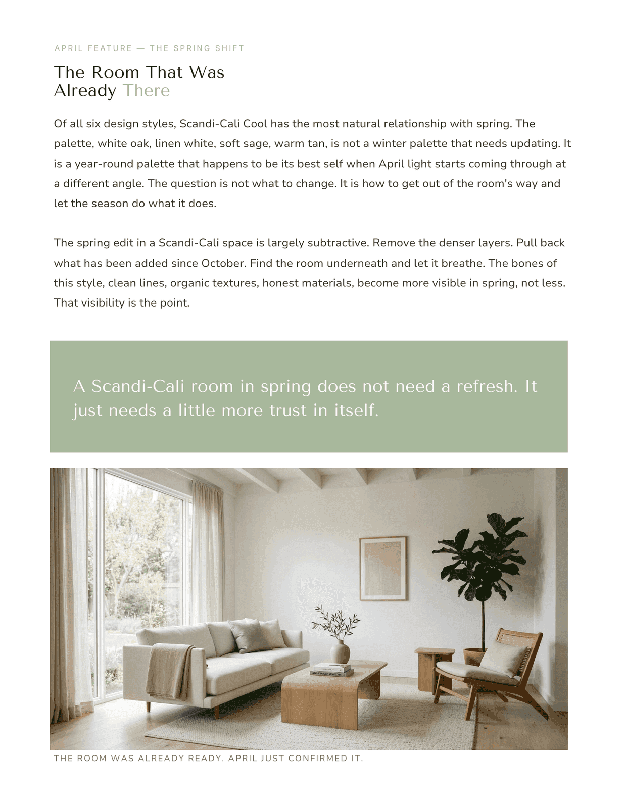 Scandi-Cali Cool example issue